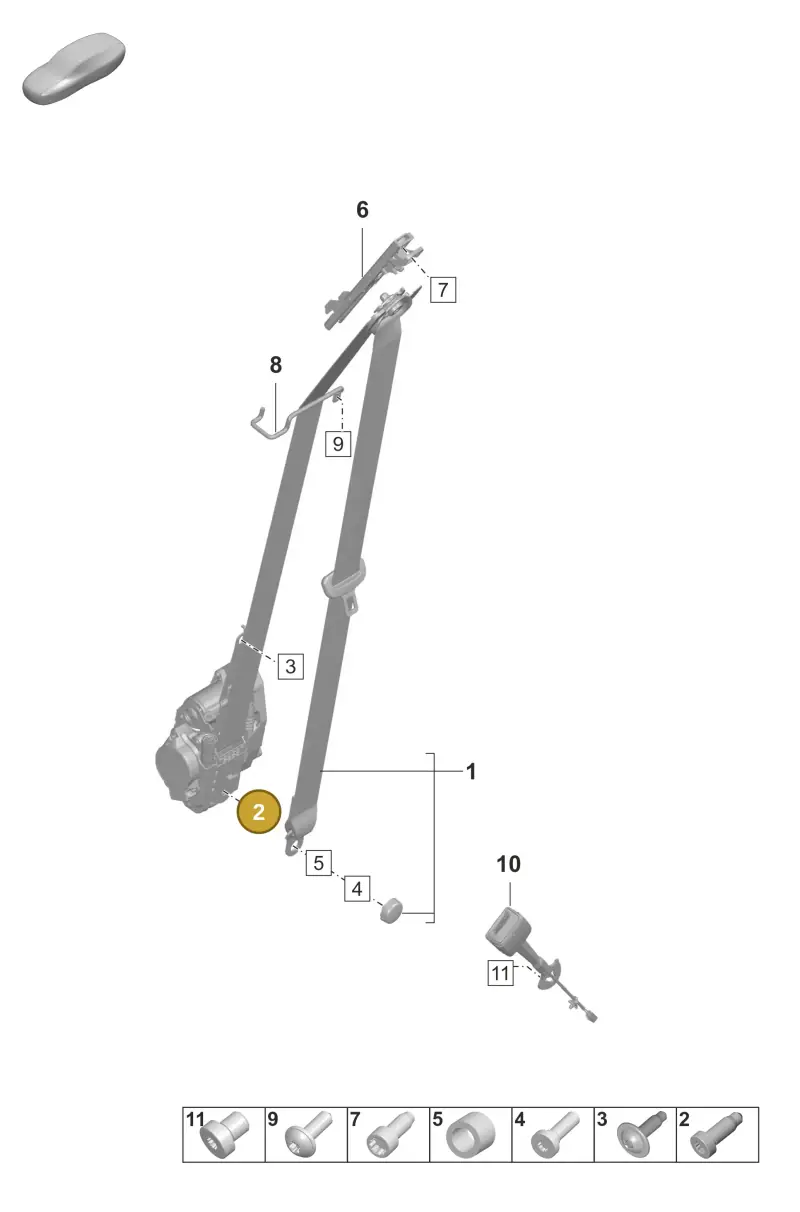 N98926102 — Porsche Taycan Sport Turismo (2023-) diagram p56812000, position 2