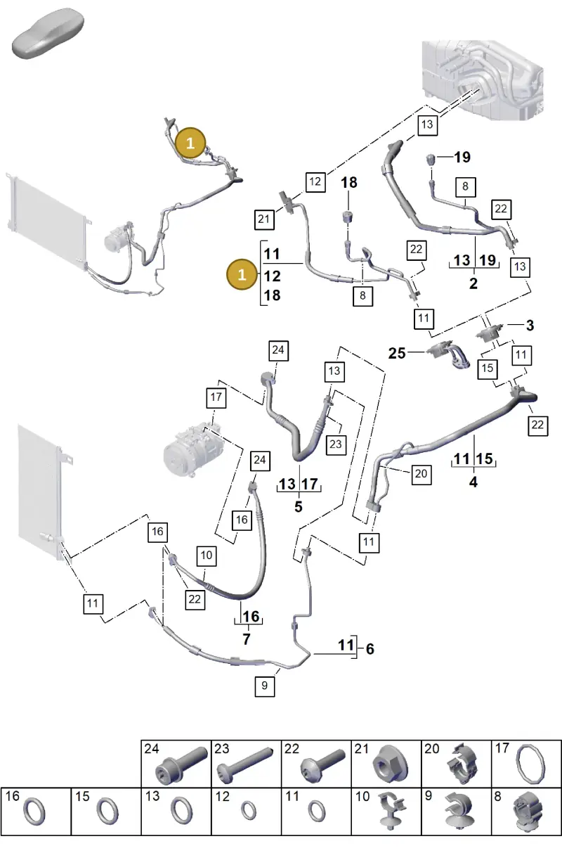 PAB81672020 — Porsche Cayenne Coupe (2023-2023) diagram p60814500, position 1
