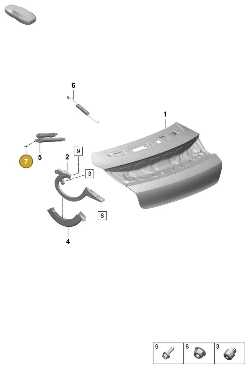 PAB827439 — Porsche Taycan Sport Turismo (2023-2025) diagram p64803100, position 7