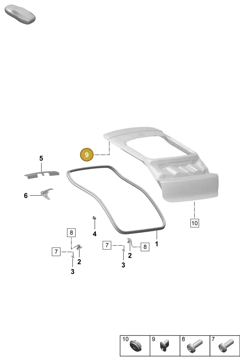 PAF010113 — Porsche Macan (2024-2024) diagram p61803120, position 9