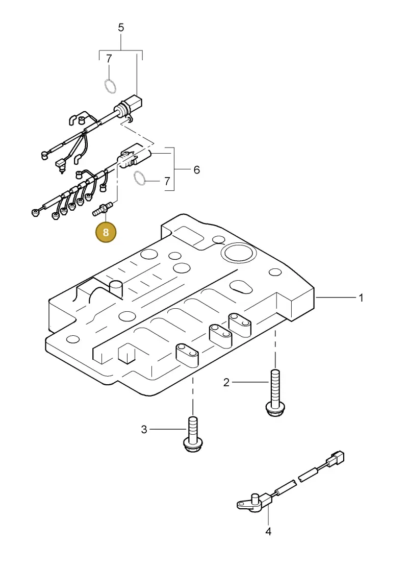 WHT000320A — Porsche Cayenne (2007-2010) diagram p31340002, position 8