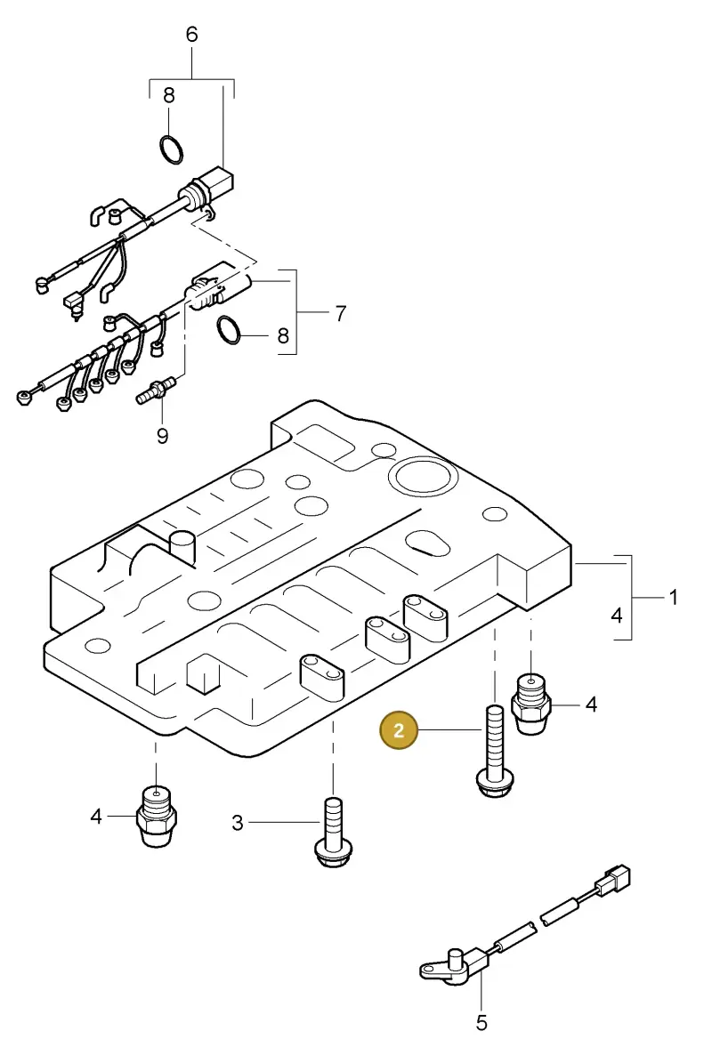 WHT000321 — Porsche Cayenne (2002-2006) diagram p24340002, position 2
