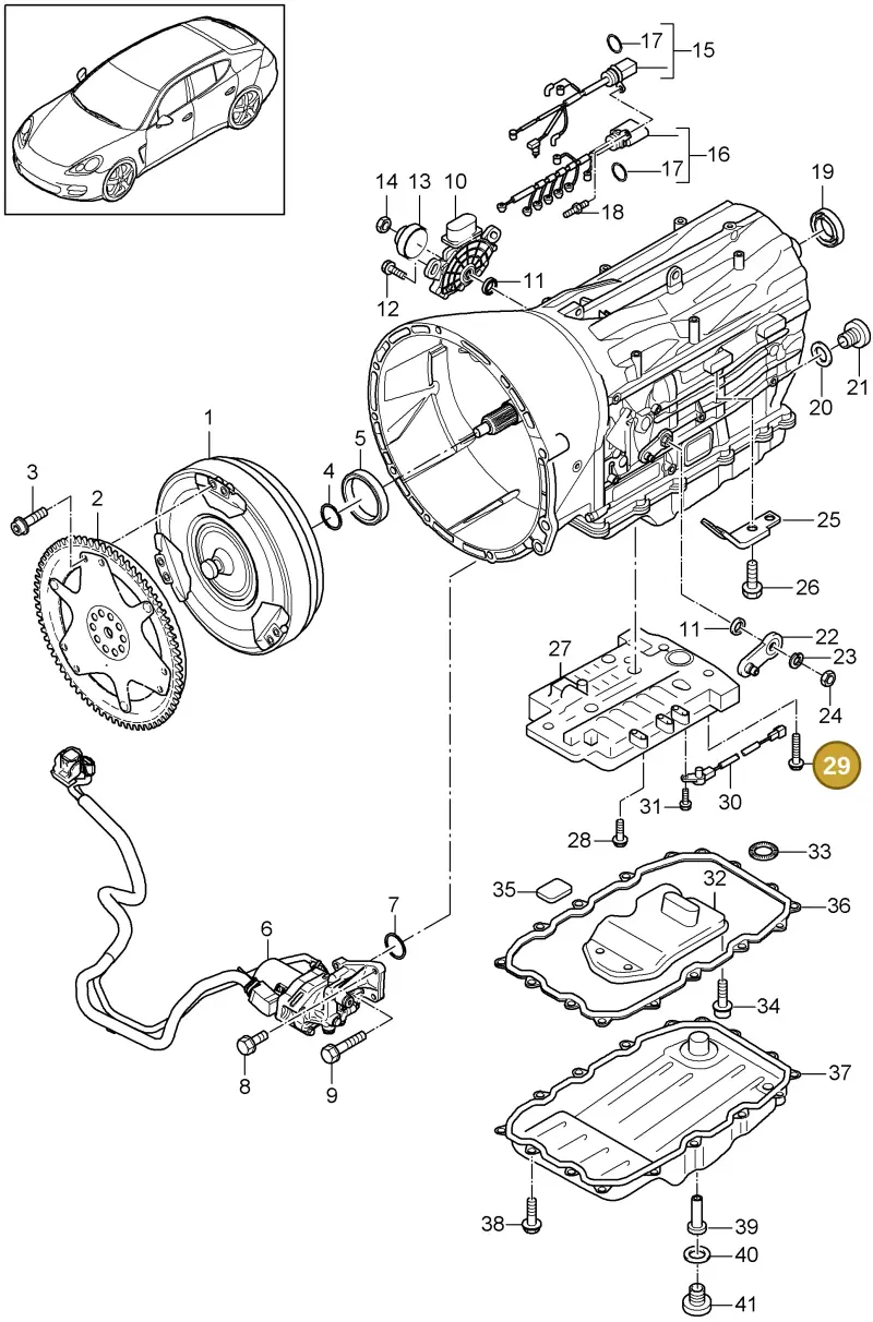 WHT000321 — Porsche Panamera (2009-2016) diagram p35320020, position 29