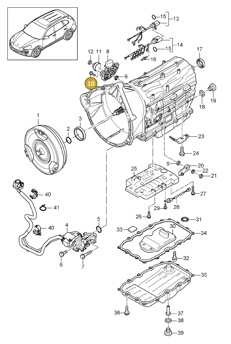WHT000325A — Porsche Cayenne (2010-2018) diagram p37320020, position 10
