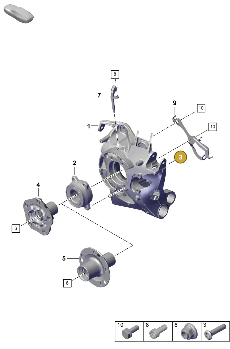 WHT004835 — Porsche 992 Sport Classic (2020-) diagram p57501000, position 3