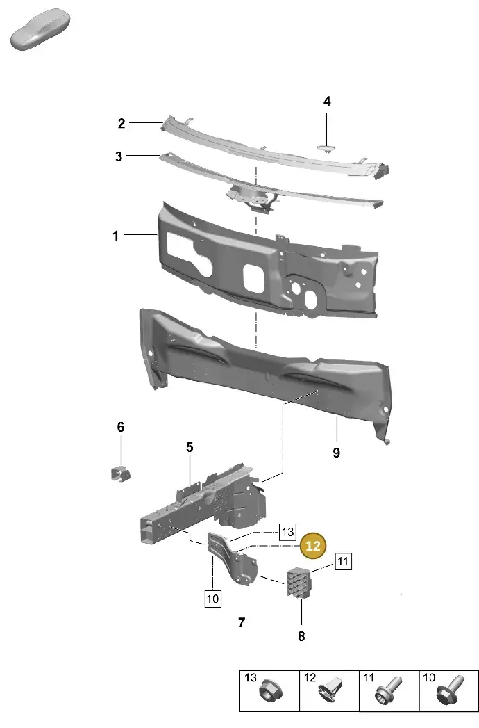 WHT004935 — Porsche Macan 4 (2024-) diagram p61801100, position 12