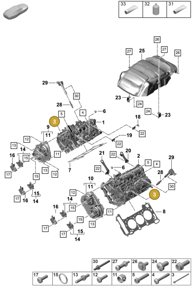 WHT005739 — Porsche Panamera (2023-) diagram p58103010, position 3