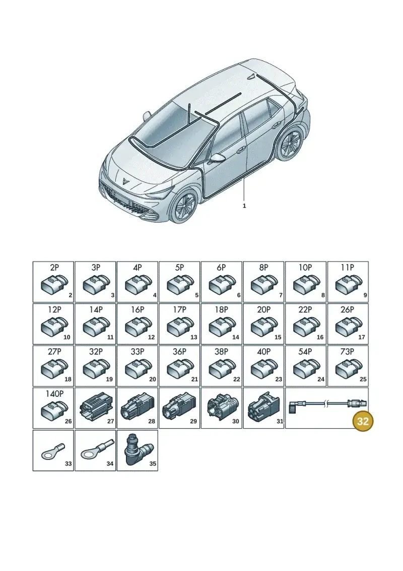 000098608A — SEAT EBoost CUPRA (2021-) diagram 10s971081, position 32