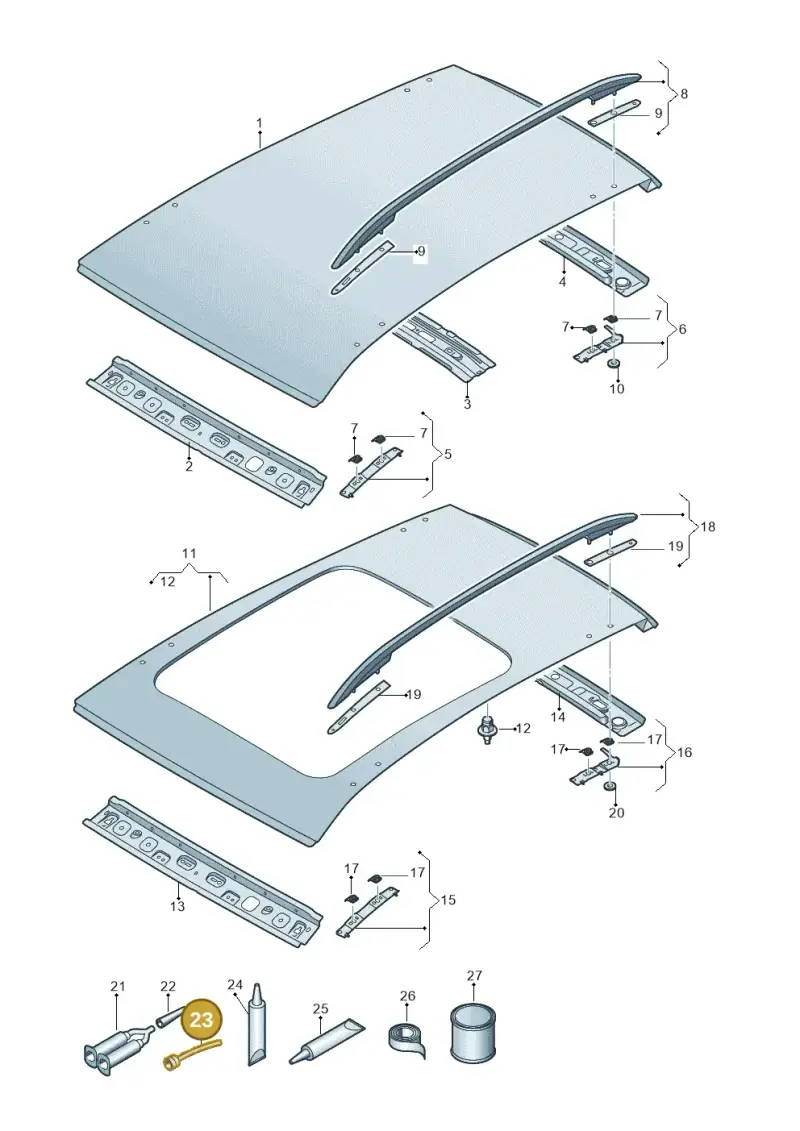 000809937 — SEAT Formentor TSI CUPRA (2020-) diagram 5ff817000, position 23