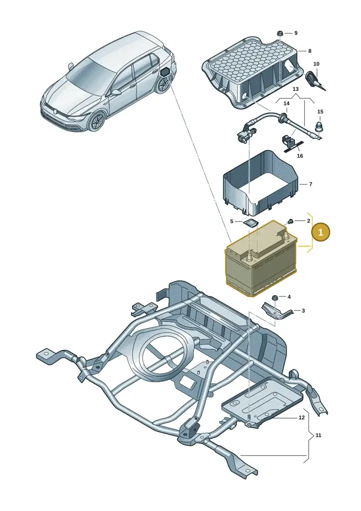000915105CD — SEAT Formentor TSI CUPRA (2020-) diagram 5h0915030, position 1
