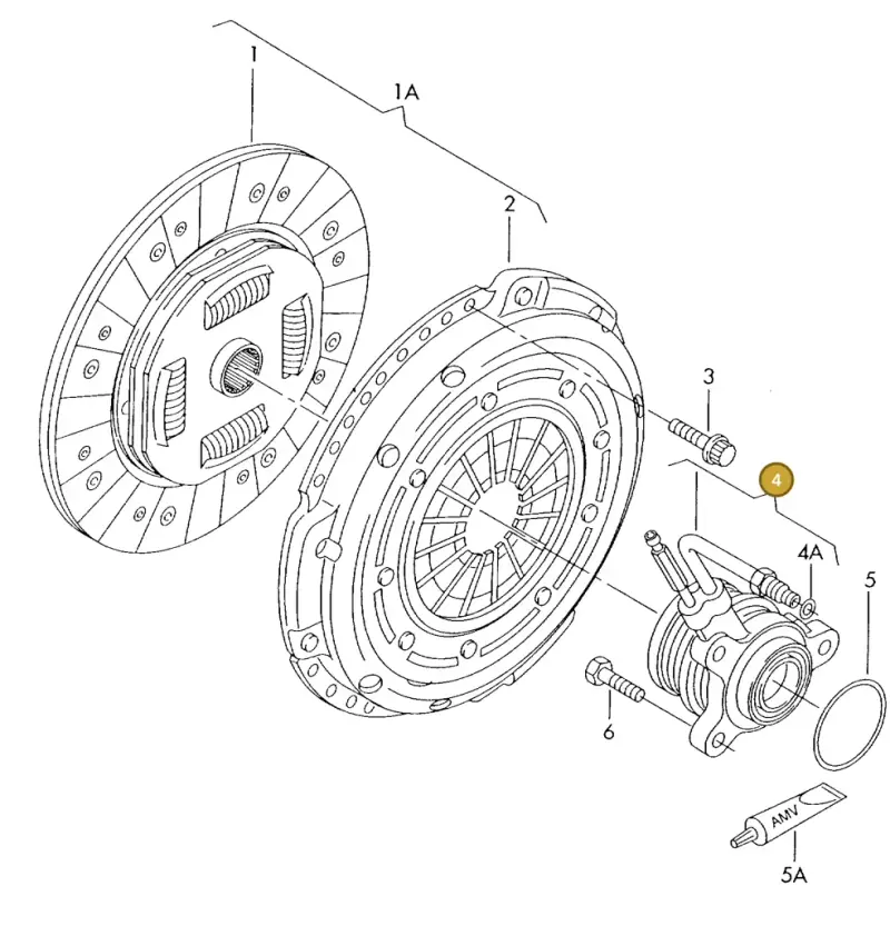 006141165C — SEAT ALHAMBRA (1996-2000) diagram 162141100, position 4