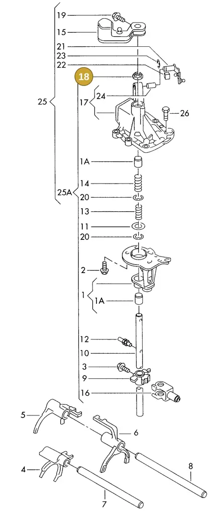 006311109 — SEAT ALHAMBRA (1996-2000) diagram 162311820, position 18