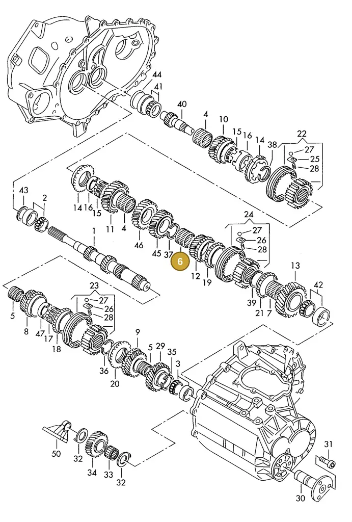 006311115C — SEAT ALHAMBRA (1996-2000) diagram 162311100, position 6