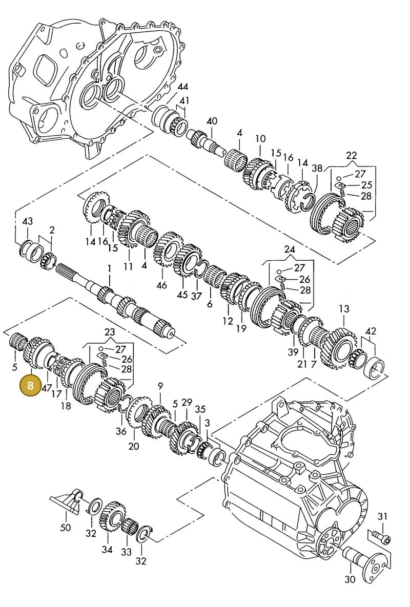 006311129E — SEAT ALHAMBRA (1996-2000) diagram 162311100, position 8