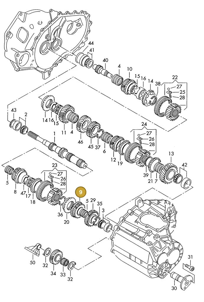 006311145C — SEAT ALHAMBRA (1996-2000) diagram 162311100, position 9