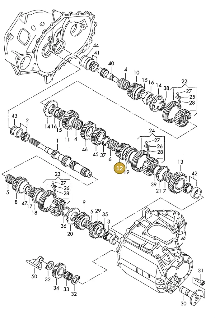 006311158C — SEAT ALHAMBRA (1996-2000) diagram 162311100, position 12