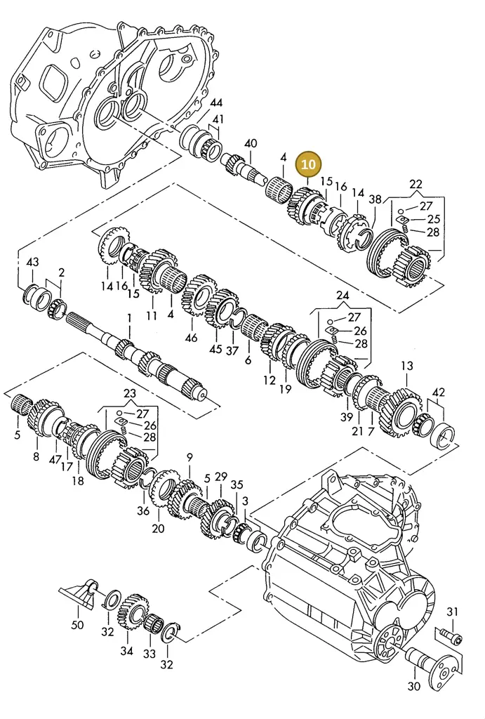 006311250 — SEAT ALHAMBRA (1996-2000) diagram 162311100, position 10