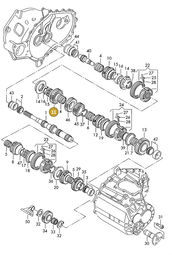 006311260 — SEAT ALHAMBRA (1996-2000) diagram 162311100, position 11
