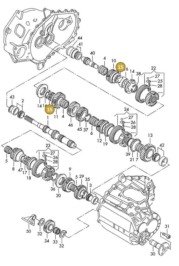 006311277 — SEAT ALHAMBRA (1996-2000) diagram 162311100, position 15