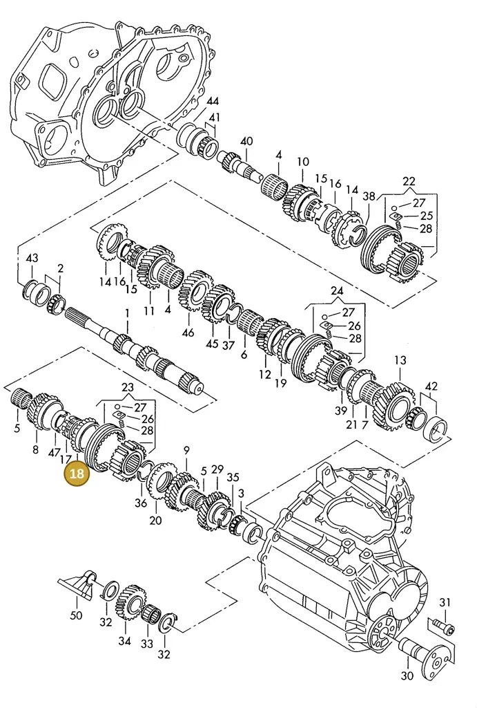 006311295F — SEAT ALHAMBRA (1996-2000) diagram 162311100, position 18