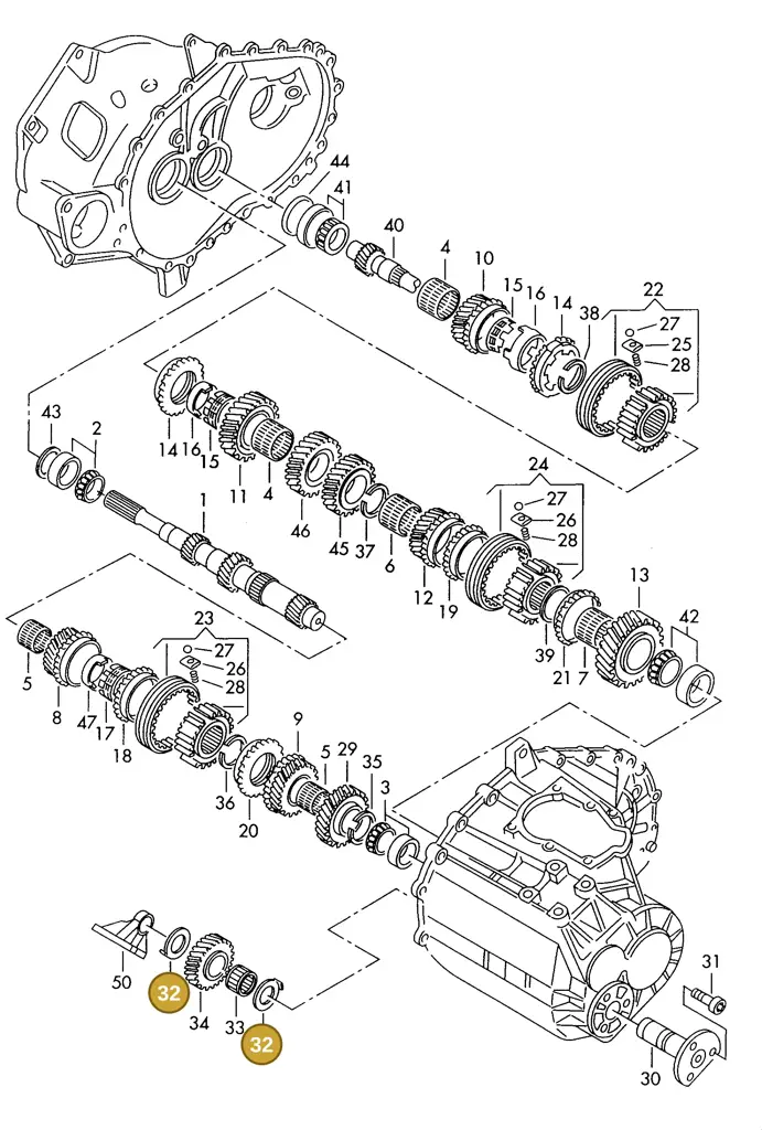 006311378 — SEAT ALHAMBRA (1996-2000) diagram 162311100, position 32