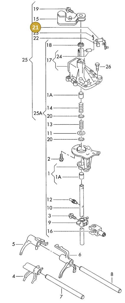 006311698B — SEAT ALHAMBRA (1996-2000) diagram 162311820, position 21