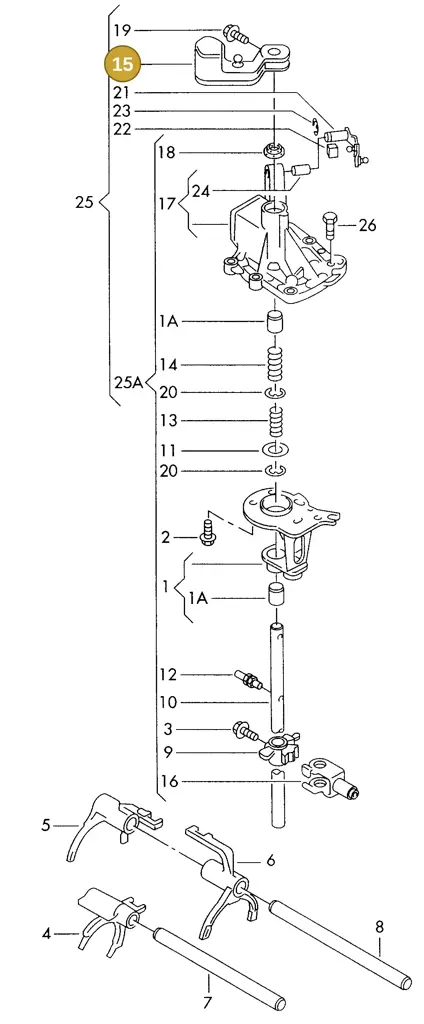 006311699D — SEAT ALHAMBRA (1996-2000) diagram 162311820, position 15