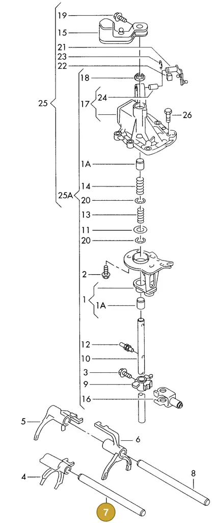 006311700F — SEAT ALHAMBRA (1996-2000) diagram 162311820, position 7