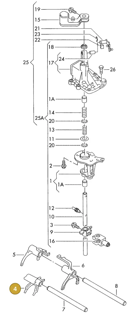 006311798F — SEAT ALHAMBRA (1996-2000) diagram 162311820, position 4