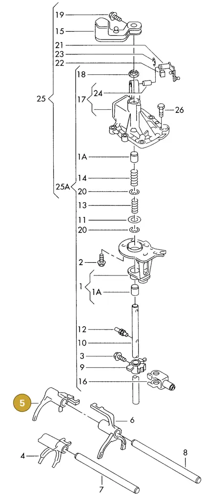 006311798J — SEAT ALHAMBRA (1996-2000) diagram 162311820, position 5