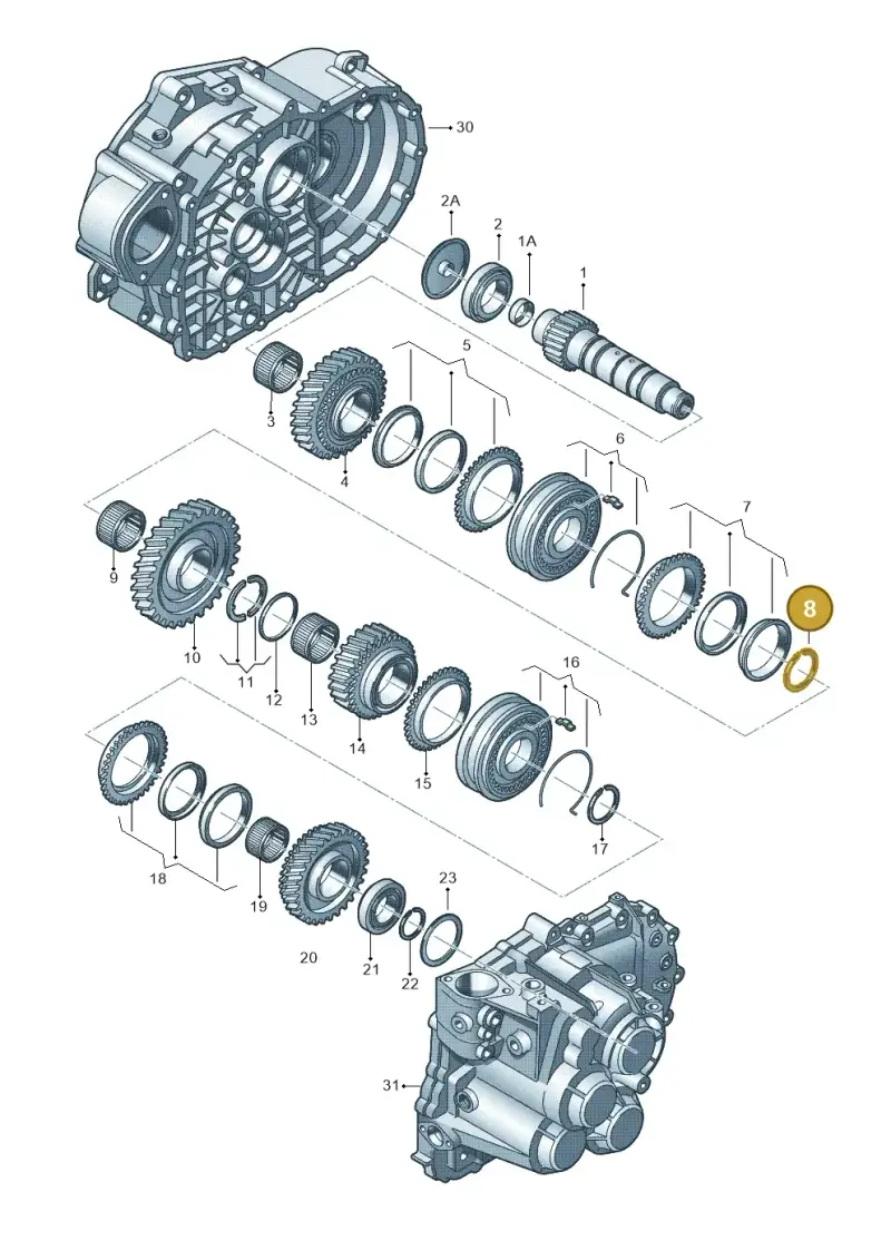 008311231 — SEAT Leon style (2019-) diagram 694311430, position 8