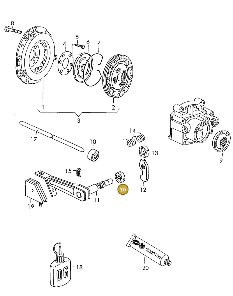 020141733 — SEAT IBIZA/CORDOBA/VARIO (1996-1999) diagram 121141200, position 16