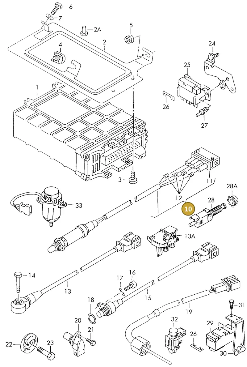 021906265AK — SEAT IBIZA/CORDOBA/VARIO (1996-1999) diagram 121906100, position 10