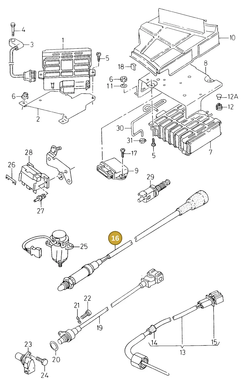 021906265R — SEAT TOLEDO        SEAT MOD.97>99 (1996-1999) diagram 130906100, position 16