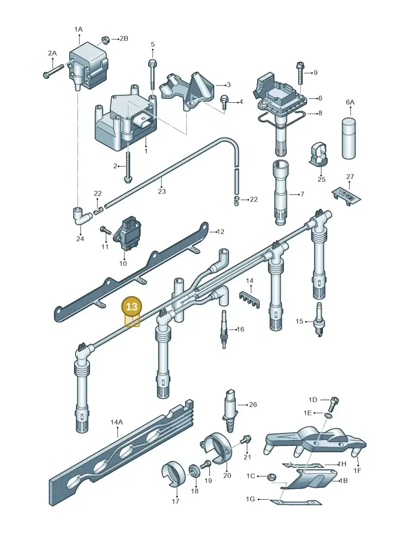022905409C — SEAT TOLEDO/LEON/LEON-4 (1998-2001) diagram 649905000, position 13