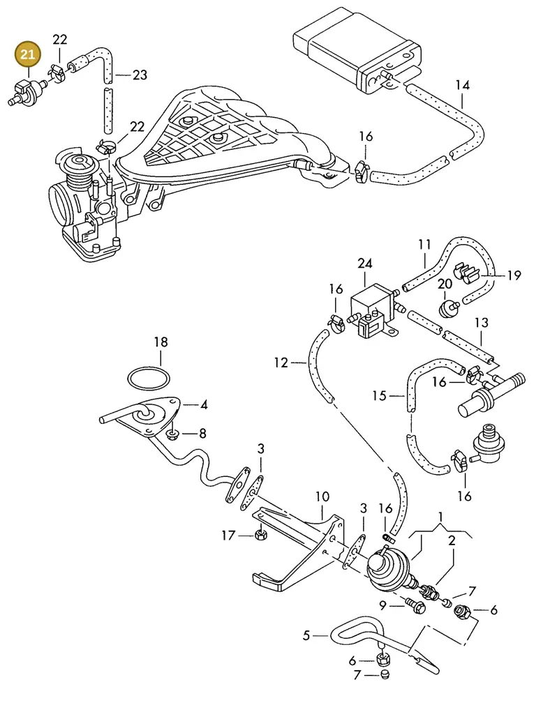 023906281A — SEAT ALHAMBRA (1996-2000) diagram 162133060, position 21