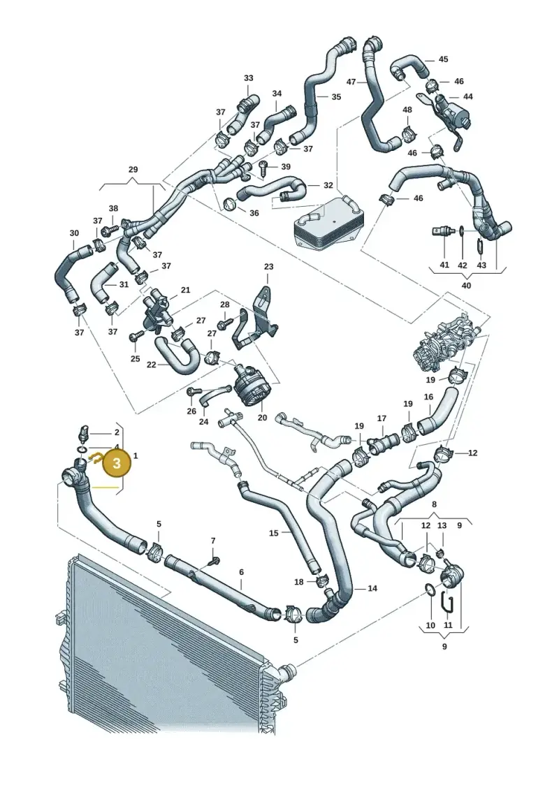 025121142 — SEAT Formentor TSI CUPRA (2020-) diagram 2ka121309, position 3