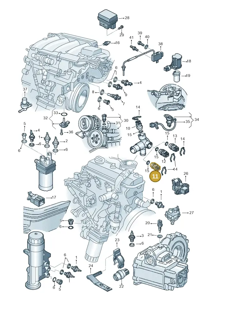 025906041 — SEAT TOLEDO SEAT MOD.97>99 (1996-1999) diagram 121919610, position 11