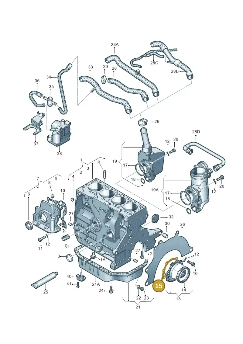 026103181B — SEAT AROSA (1997-2003) diagram 231103050, position 15