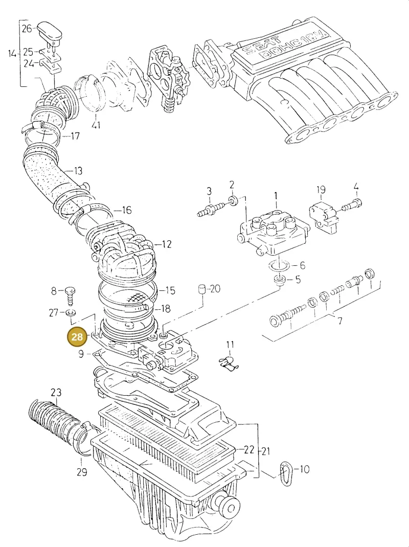 026133471 — SEAT TOLEDO            SEAT (1991-1996) diagram 130133500, position 28