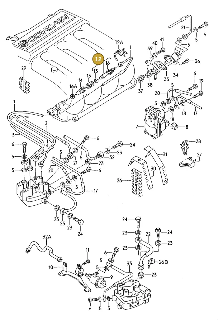 026133551 — SEAT TOLEDO SEAT (1991-1996) diagram 110055500, position 12