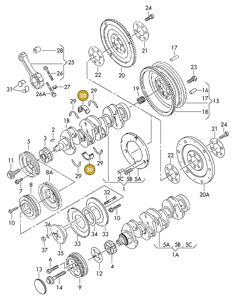 026198491A — SEAT ALHAMBRA (1996-2000) diagram 123105150, position 30