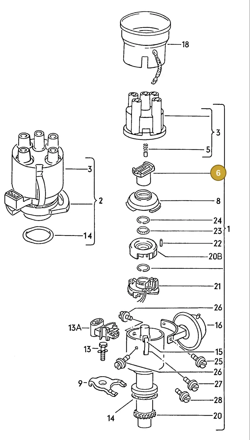 026905225K — SEAT TOLEDO        SEAT MOD.97>99 (1996-1999) diagram 084165000, position 6