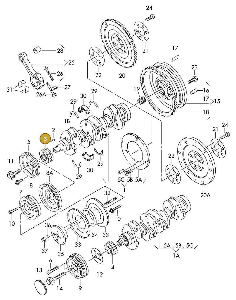 027105263B — SEAT TOLEDO        SEAT MOD.97>99 (1996-1999) diagram 123105150, position 3