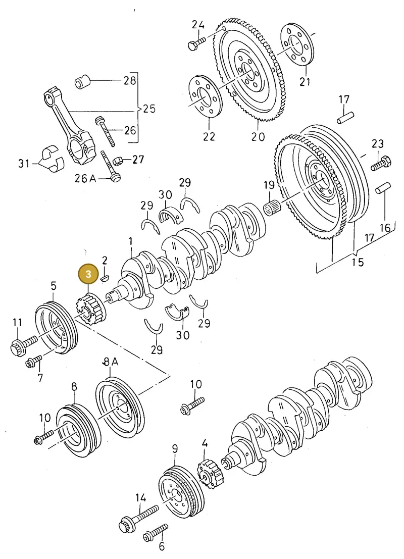 027105263B — SEAT Ibiza/Cordoba (SEAT) (1992-1996) diagram 138105150, position 3