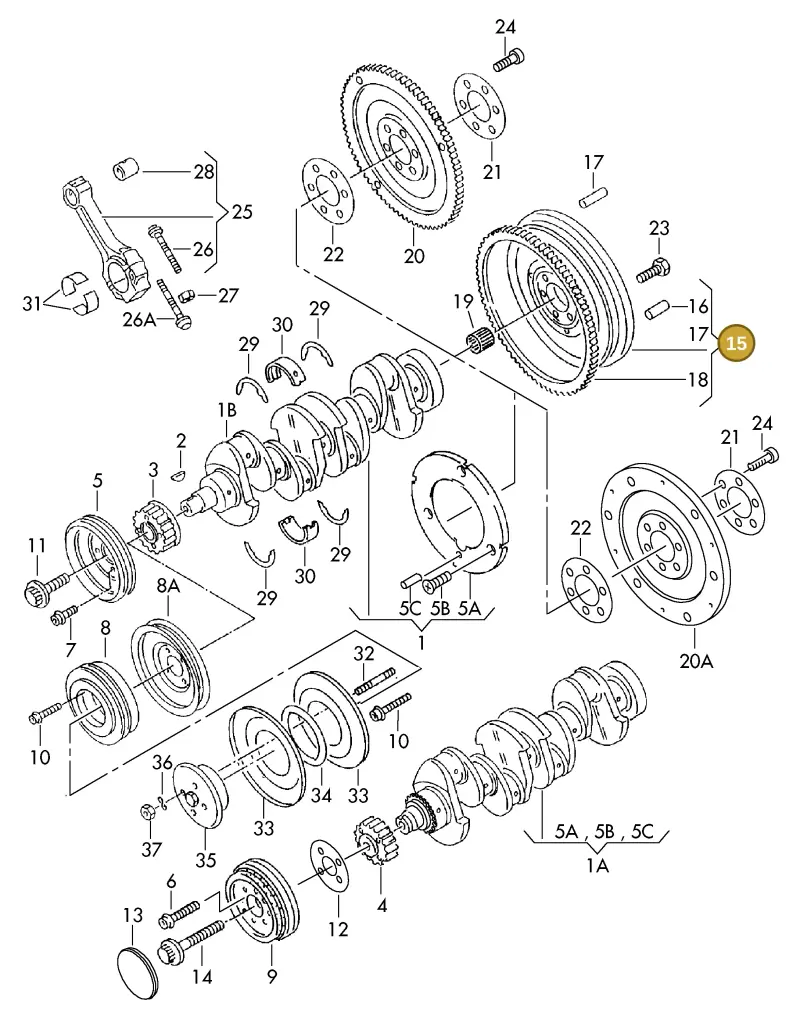 027105271PX — SEAT TOLEDO        SEAT MOD.97>99 (1996-1999) diagram 123105150, position 15