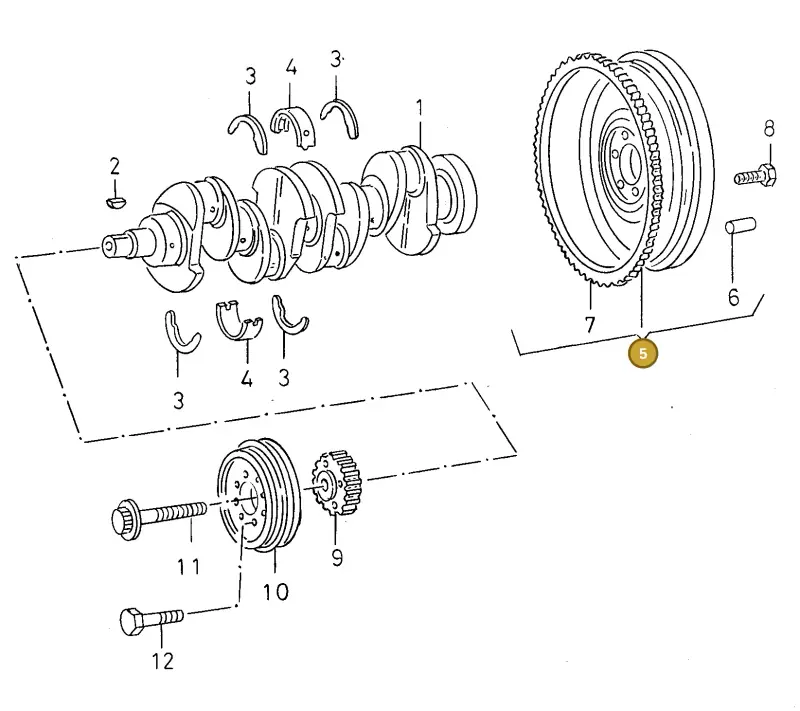 027105271PX — SEAT TOLEDO            SEAT (1991-1996) diagram 130105150, position 5