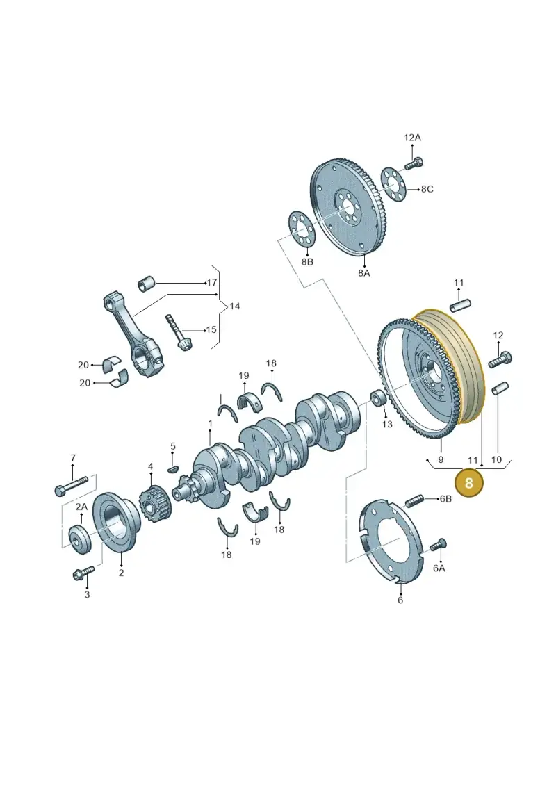 027105271PX — SEAT TOLEDO/LEON/LEON-4 (1998-2001) diagram 158105050, position 8