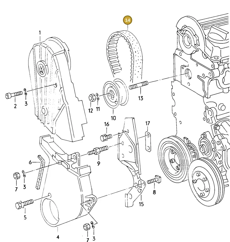 027109119C — SEAT Ibiza/Cordoba (SEAT) (1992-1996) diagram 013009100, position 14