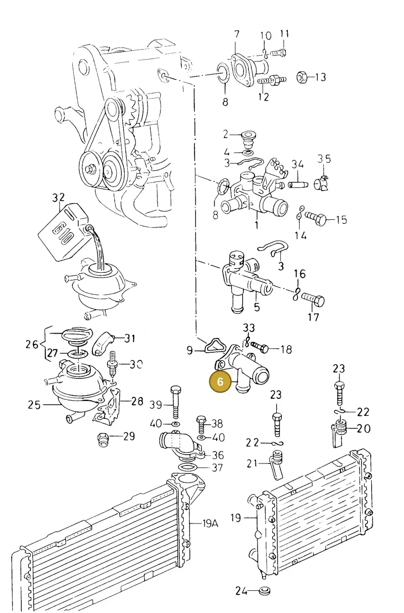 027121133E — SEAT TOLEDO            SEAT (1991-1996) diagram 130121670, position 6